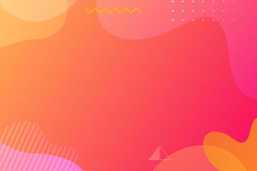 Fluid shape banner design background. Liquid geometric pink and orange gradient template. vector