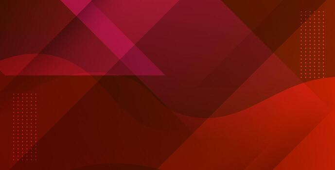Red geometric abstract background design vector