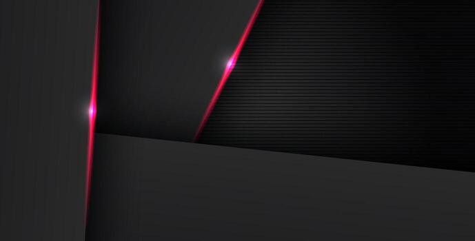 resumen ligero rojo negro espacio marco diseño diseño tecnología triángulo concepto gris textura fondo., vector