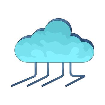 nube Servicio red vector