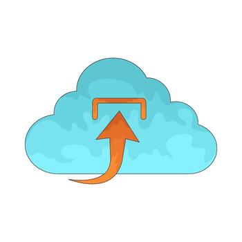 nube Servicio subir vector