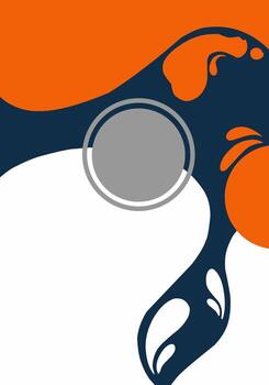 Abstract Artistic Composition With Bold Colors and Dynamic Organic Forms vector