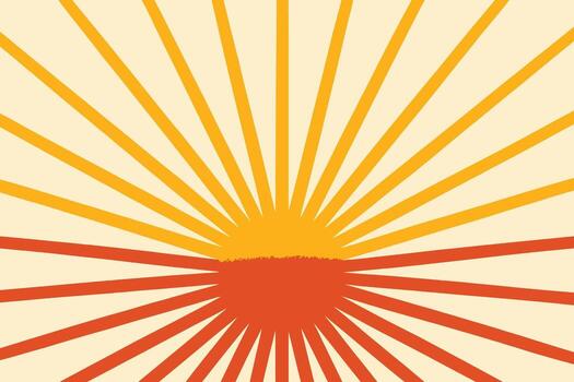 Ombre Sunburst Retro Abstract Rays Background Design vector