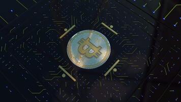 Digital Bitcoin Hintergrund video