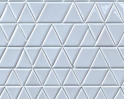 Seamless Pattern of Interlocking Glossy Triangular Tiles photo