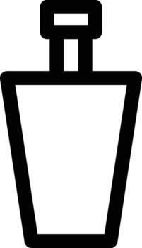 medicina botella icono. sencillo Delgado línea, contorno de vaso bebida íconos para ui y ux, sitio web o móvil solicitud en blanco antecedentes vector