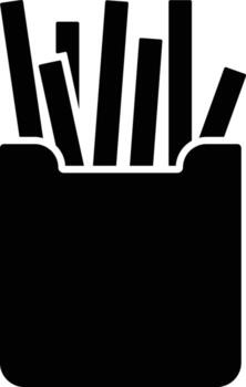 potatoes, slices, fries icon. Simple glyph element of Food icons set for UI and UX, website or mobile application on white background vector