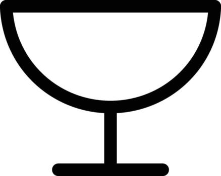 absinthe glass icon. Simple thin line, outline of Glass drink icons for UI and UX, website or mobile application on white background vector