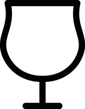 antiguo pasado de moda vaso icono. sencillo Delgado línea, contorno de vaso bebida íconos para ui y ux, sitio web o móvil solicitud en blanco antecedentes vector