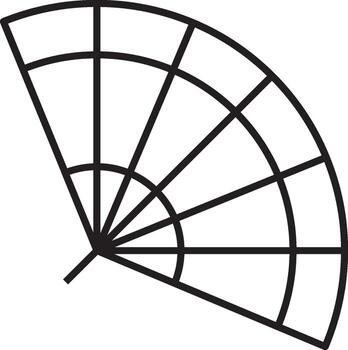 mardi hierba, ventilador icono. sencillo Delgado línea, contorno de mardi gras íconos para ui y ux, sitio web o móvil solicitud en blanco antecedentes vector