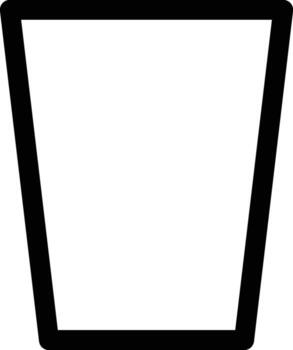 coñac vaso icono. sencillo Delgado línea, contorno de vaso bebida íconos para ui y ux, sitio web o móvil solicitud en blanco antecedentes vector