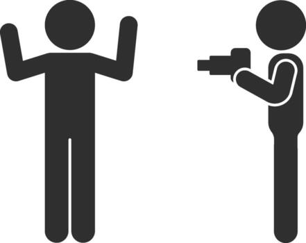 amigo poses para foto icono. sencillo glifo de amistad conjunto íconos para ui y ux, sitio web o móvil solicitud en blanco antecedentes vector