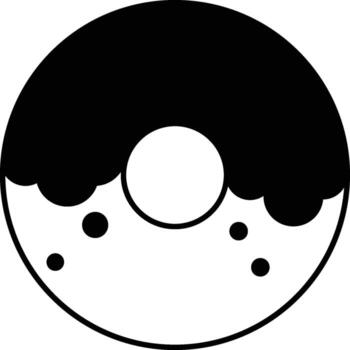 donut sweetness icon. Simple glyph element of Food icons set for UI and UX, website or mobile application on white background vector