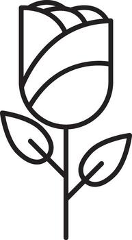 mardi hierba, flor icono. sencillo Delgado línea, contorno de mardi gras íconos para ui y ux, sitio web o móvil solicitud en blanco antecedentes vector