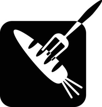 carrots, vegetables, fork icon. Simple glyph element of Food icons set for UI and UX, website or mobile application on white background vector