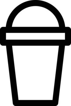 latté vaso icono. sencillo Delgado línea, contorno de vaso bebida íconos para ui y ux, sitio web o móvil solicitud en blanco antecedentes vector