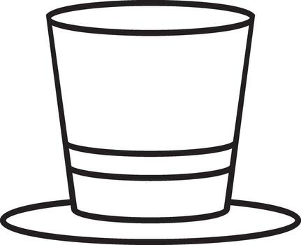 mardi hierba, sombrero icono. sencillo Delgado línea, contorno de mardi gras íconos para ui y ux, sitio web o móvil solicitud en blanco antecedentes vector