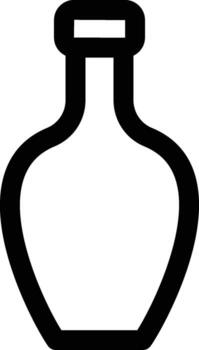 beer bottle icon. Simple thin line, outline of Glass drink icons for UI and UX, website or mobile application on white background vector