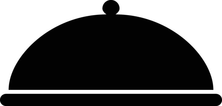 tray, service, food, dish icon. Simple glyph element of Food icons set for UI and UX, website or mobile application on white background vector