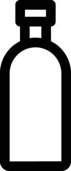 liquor bottle icon. Simple thin line, outline of Glass drink icons for UI and UX, website or mobile application on white background vector