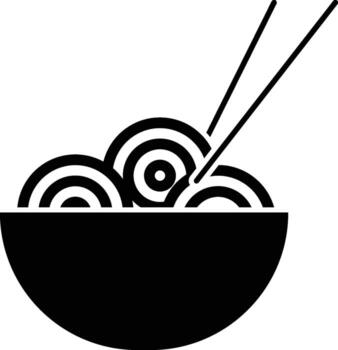 fideos, pasta, fideos, plato icono. sencillo glifo elemento de comida íconos conjunto para ui y ux, sitio web o móvil solicitud en blanco antecedentes vector