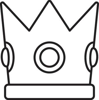 Mardi gras, crown icon. Simple thin line, outline of Mardi Gras icons for UI and UX, website or mobile application on white vector