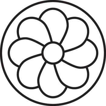 mardi hierba, flor icono. sencillo Delgado línea, contorno de mardi gras íconos para ui y ux, sitio web o móvil solicitud en blanco vector