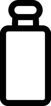 soda bottle icon. Simple thin line, outline of Glass drink icons for UI and UX, website or mobile application on white background vector