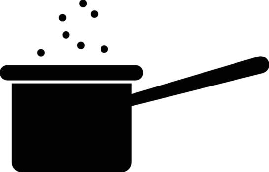 soup pan icon. Simple glyph element of Food icons set for UI and UX, website or mobile application on white background vector