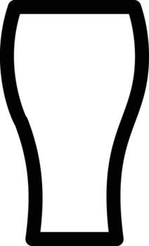 highball glass icon. Simple thin line, outline of Glass drink icons for UI and UX, website or mobile application on white background vector