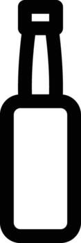 hot sauce bottle icon. Simple thin line, outline of Glass drink icons for UI and UX, website or mobile application on white background vector