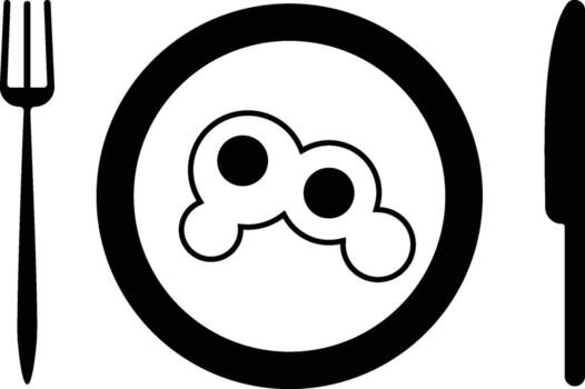 huevo, servicio, comida icono. sencillo glifo elemento de comida íconos conjunto para ui y ux, sitio web o móvil solicitud en blanco antecedentes vector