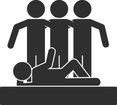 amigos posando para foto icono. sencillo glifo de amistad conjunto íconos para ui y ux, sitio web o móvil solicitud en blanco antecedentes vector