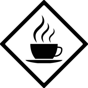 firmar, té icono. sencillo glifo elemento de comida íconos conjunto para ui y ux, sitio web o móvil solicitud en blanco antecedentes vector