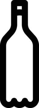 vinegar bottle icon. Simple thin line, outline of Glass drink icons for UI and UX, website or mobile application on white background vector