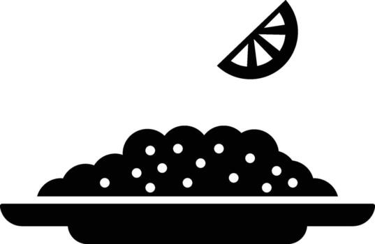 alimento, limón, platos icono. sencillo glifo elemento de comida íconos conjunto para ui y ux, sitio web o móvil solicitud en blanco antecedentes vector