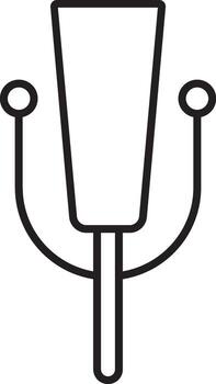 Mardi grass, bell icon. Simple thin line, outline of Mardi Gras icons for UI and UX, website or mobile application on white background vector