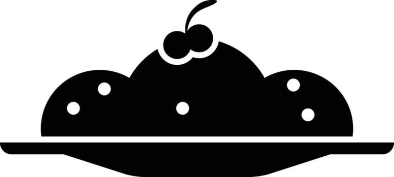 tarta, plato icono. sencillo glifo elemento de comida íconos conjunto para ui y ux, sitio web o móvil solicitud en blanco antecedentes vector