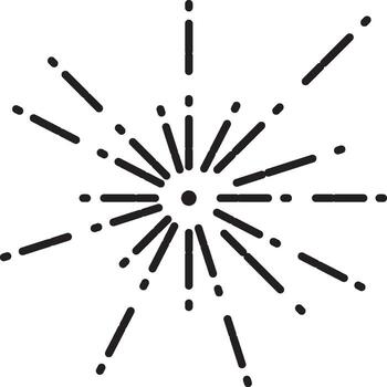 Mardi gras, fireworks icon. Simple thin line, outline of Mardi Gras icons for UI and UX, website or mobile application vector