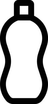 glass bottle icon. Simple thin line, outline of Glass drink icons for UI and UX, website or mobile application on white background vector