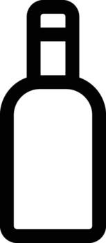 water bottle icon. Simple thin line, outline of Glass drink icons for UI and UX, website or mobile application on white background vector