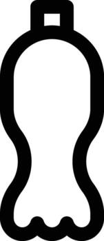 oil bottle icon. Simple thin line, outline of Glass drink icons for UI and UX, website or mobile application on white background vector