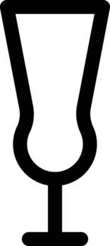 cordial glass icon. Simple thin line, outline of Glass drink icons for UI and UX, website or mobile application on white background vector