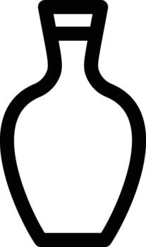 mustard bottle icon. Simple thin line, outline of Glass drink icons for UI and UX, website or mobile application on white background vector