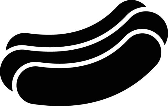 caliente perro, salchicha icono. sencillo glifo elemento de comida íconos conjunto para ui y ux, sitio web o móvil solicitud en blanco antecedentes vector