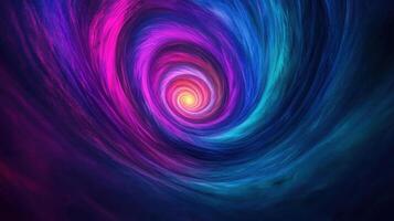 psicodélico vórtice arremolinándose mediante un vibrante nebulosa foto