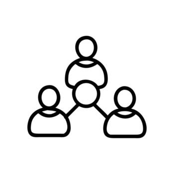 People network connection symbol group team vector