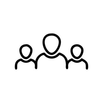 Art of teamwork and collaboration icon a symbol of unity and partnership in business and social contexts vector