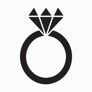 Ring Solid Icon Design vector