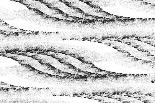 Abstract Halftone Wave Pattern with Black Dotted Texture on White Background vector
